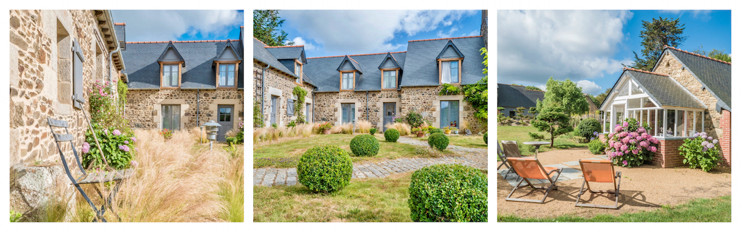 maison de vacance caractère authentique charme en Bretagne belles pierres jardin fleuri repos