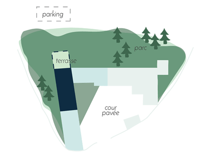 Plan extérieur Le Grand Cyprès 